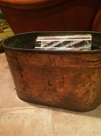 Large vintage copper vat/boiling tub