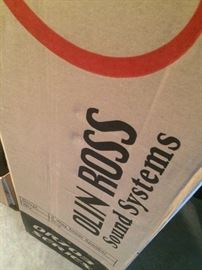 One of two Olin Ross Sound Systems speakers in box