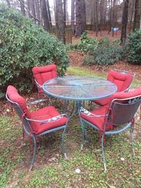 Five piece patio set