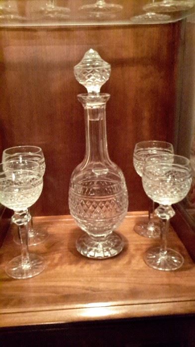 WATERFORD DECANTER & GLASSES