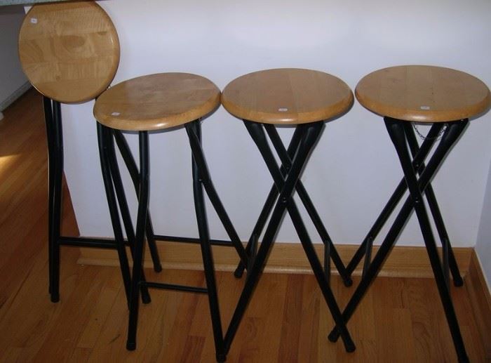 Folding stools, great for extra seating or the kitchen bar