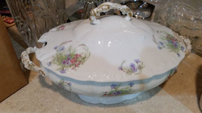 Beautiful and Rare Limoges France Soup Turene