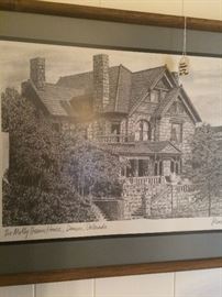 "The Molly Brown House, Denver, Colorado" by Ken Crouse framed art