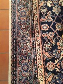 4 feet 3 inches x 6 feet rugs in blue and mauve