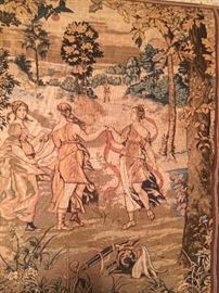 Large antique tapestry