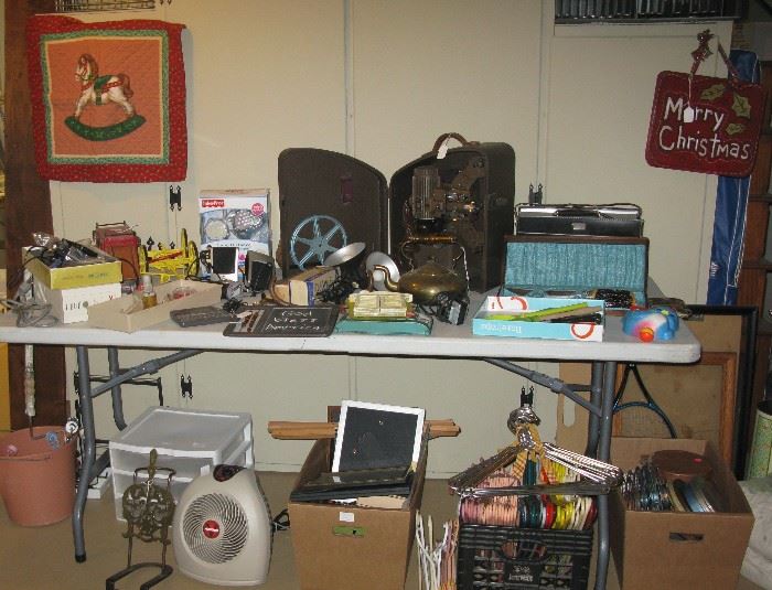 vintage projector and other camera items