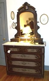 Cottage paint decorated dresser