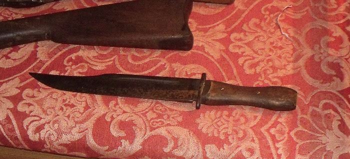 19th century Bowie knife - marked TEXAS 14 