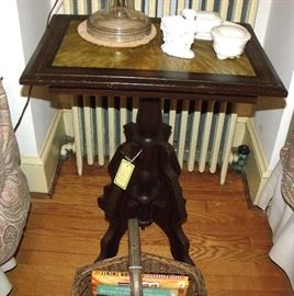 Victorian stand w/original faux marble paint