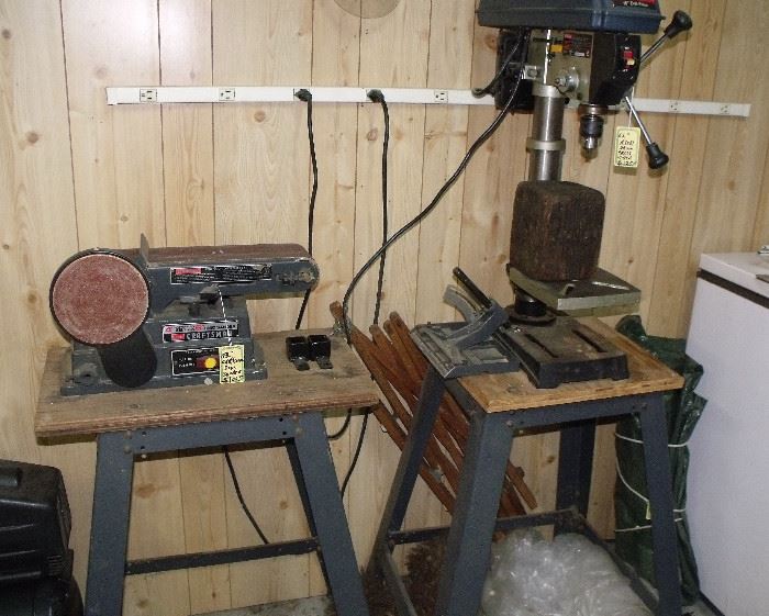 Craftsman sander, Ryobi drill press