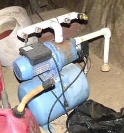 One of two Water pumps with bladder tank