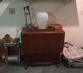 Drop Leaf Table with side storage