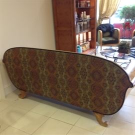 1900's newly upholstered biederman sofa 