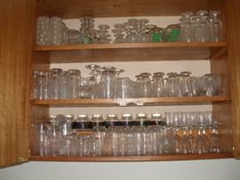 glassware and crystal sets