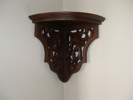 carved corner shelf