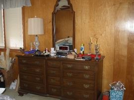 triple dresser, yatching trophies