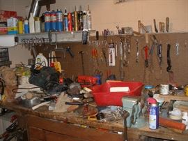 many hand and power tools