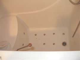 inside of tub