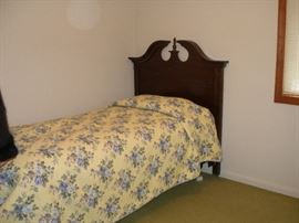 Mahogany twin bed