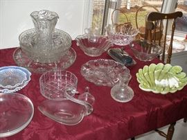 Waterford bowl, gg dish, crackle glass,