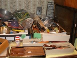 utinsels, steak knives, 