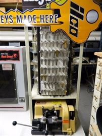 Ilco Key Cutting Machine and Lots of Blank Keys. A Money Maker!