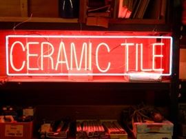 Ceramic Tile Neon Light