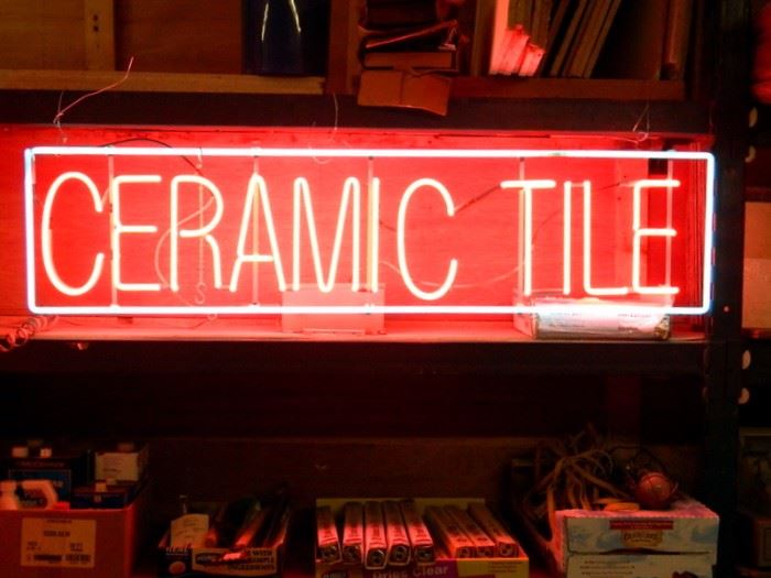 Ceramic Tile Neon Light