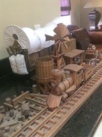 Covered wagon and train kit