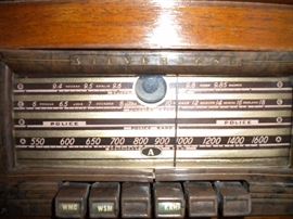Antique Silverstone broadcast band police band radio