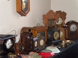 Antique clocks, vintage alarm clocks, cookoo clocks and more. Clock parts as well.