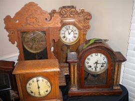 Antique clocks, vintage alarm clocks, cookoo clocks and more. Clock parts as well.
