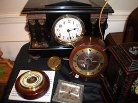 Antique clocks, vintage alarm clocks, cookoo clocks and more. Clock parts as well.