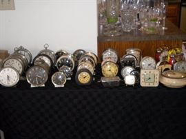 Antique clocks, vintage alarm clocks, cookoo clocks and more. Clock parts as well.