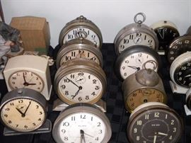 Antique clocks, vintage alarm clocks, cookoo clocks and more. Clock parts as well.