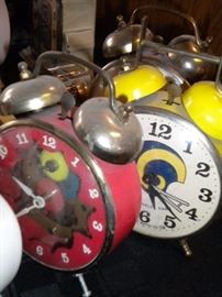 Antique clocks, vintage alarm clocks, cookoo clocks and more. Clock parts as well.