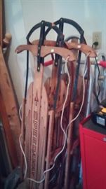 wood sleighs