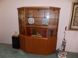 teak cabinets