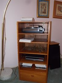 teak stereo cabinet