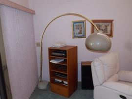 Vintage Brass and Marble arc lamp