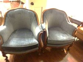 VELVET SIDE CHAIRS.....NEW UPHOLSTERY!