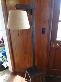 1940'S VINTAGE WOOD LAMP