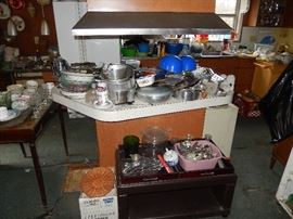 A full kitchen with everything so much