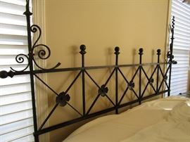 UNIQUE HEAD BOARD MADE OF VINTAGE WROUGHT IRON