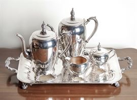 1950's Rogers Silver Plate Coffee & Tea Service - 195.00