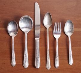 Crosby 1935 Silverplate Flatware - 2.25 per piece