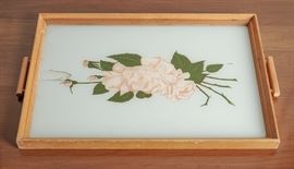 Reverse Painted Vintage Serving Tray - 24.00
