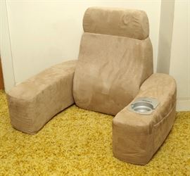 Homedics Folding Back Rest w/Cup Holder - 33.00