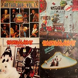 Antone's 10th Anniversary Album Vol. 1, Rufus w/Chaka Khan, Parliament - all albums 2.25-90.00