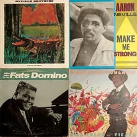Neville Brothers, Aaron Neville, Fats Domino, Professor Longhair - all albums 2.25-90.00